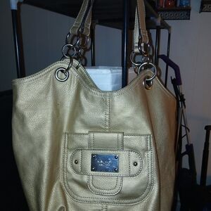 Elegant Gold Nine West Purse